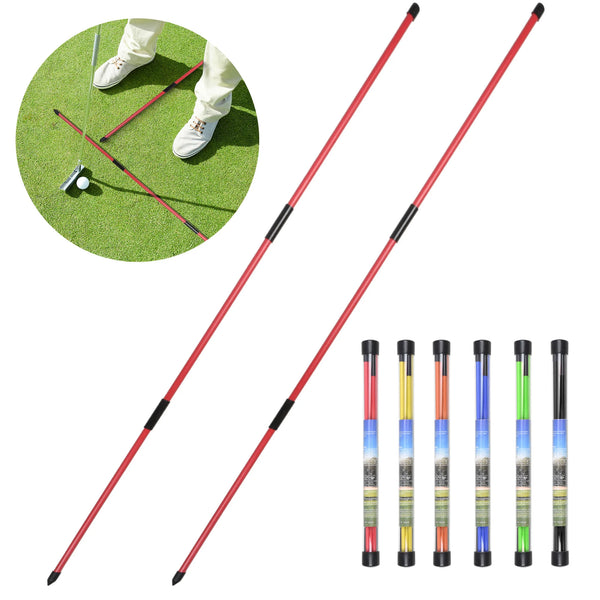 Golf Alignment Sticks 2 Sets 48inch Alignment Practice Rods