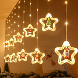 LED Christmas String Lights Room Garland Curtain Lamp